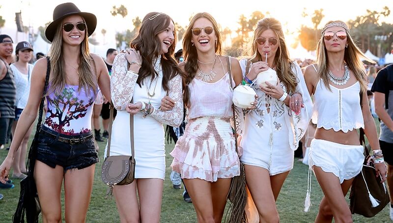 coachella dressing models