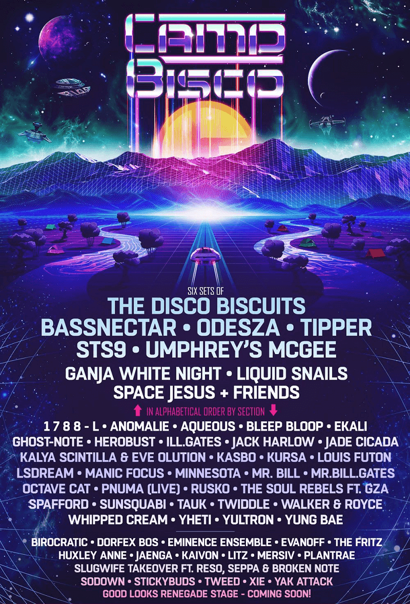 Camp Bisco 2019 Lineup