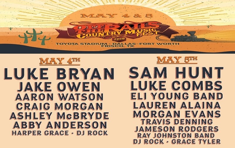 Off The Rails Country Music Festival 2019 Lineup