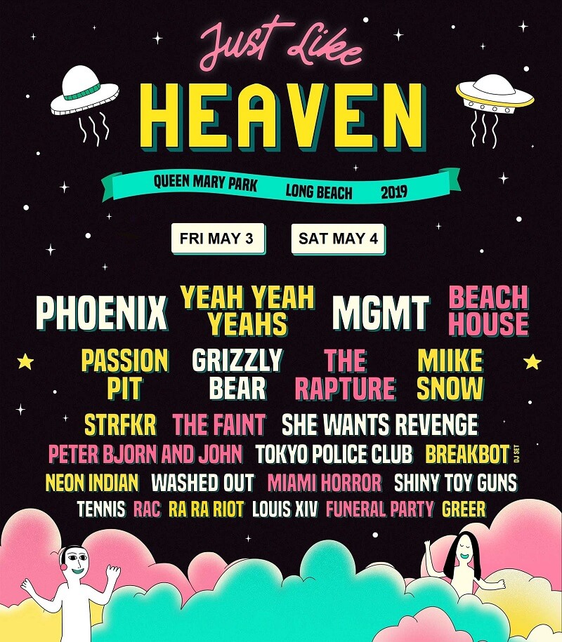 Just Like Heaven Festival 2019 Lineup 