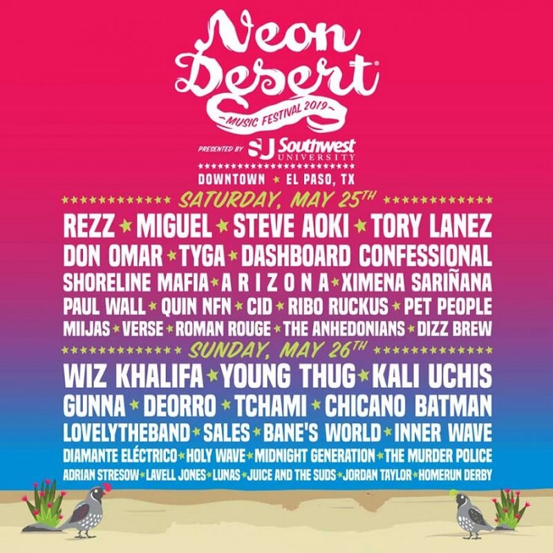 Neon Desert Festival 2020 Lineup