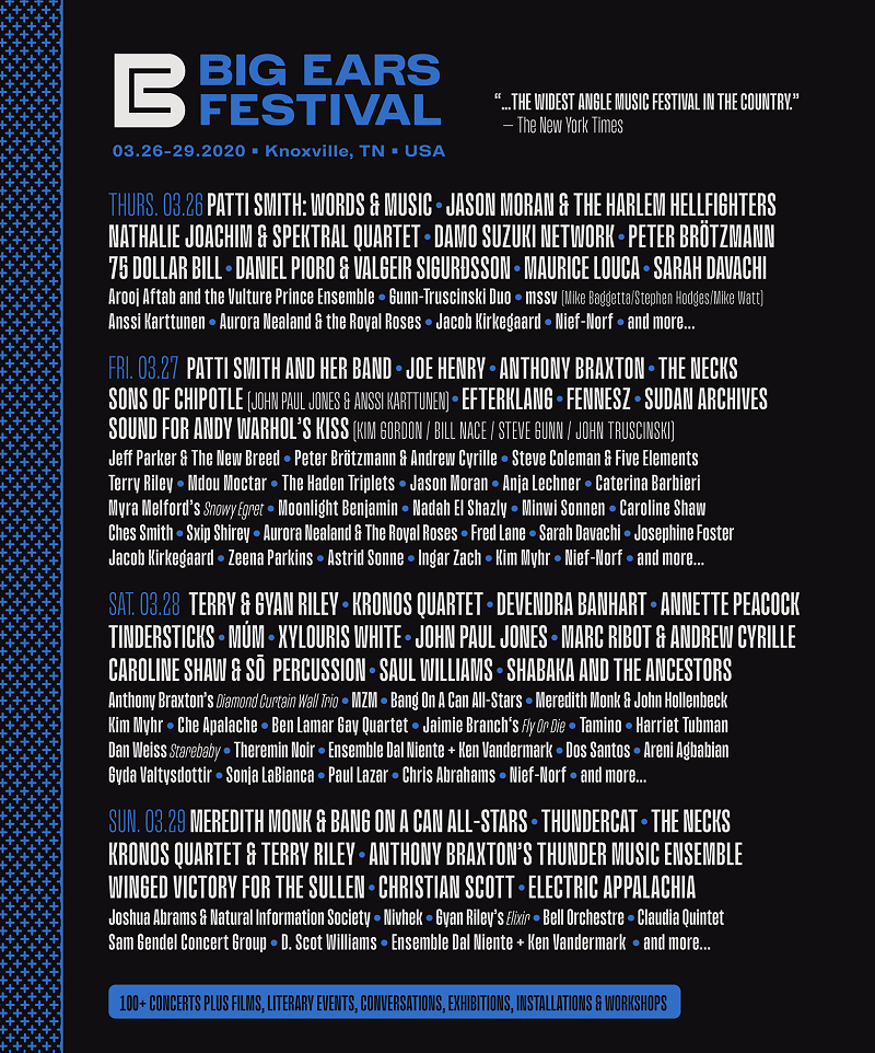 Big Ears Festival 2020 Lineup