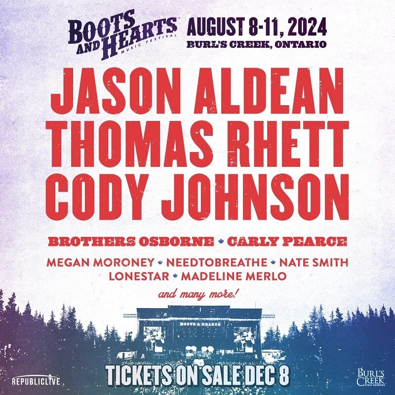 Boots and Hearts Music Festival 2024 Lineup
