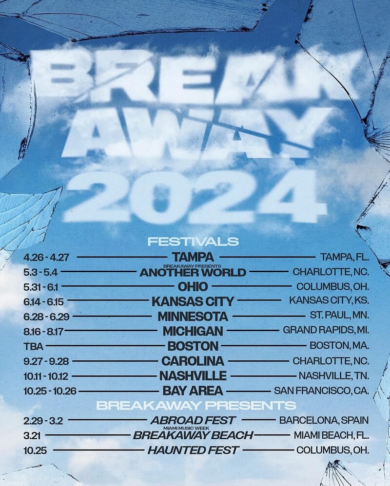 Breakaway Music Festival 2024 Dates