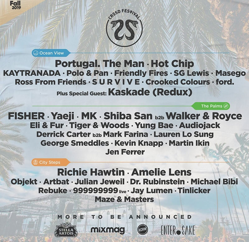 CRSSD Festival 2019 Lineup