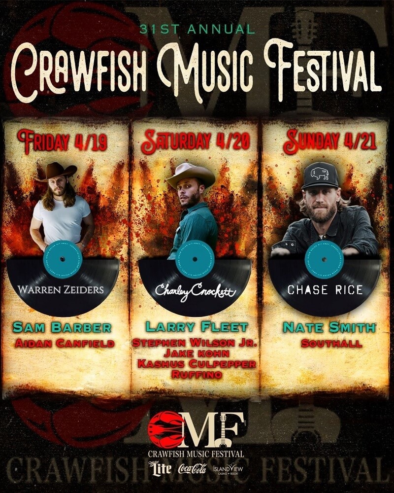 Crawfish Music Festival Lineup 2024