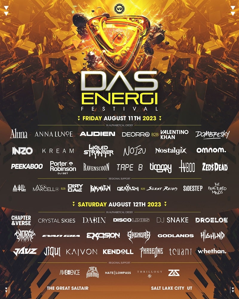 Das Energi Festival Lineup 2023