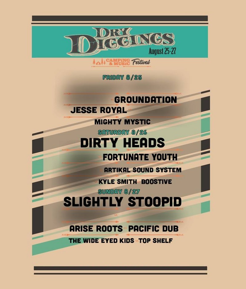 Dry Diggings Festival Lineup 2023