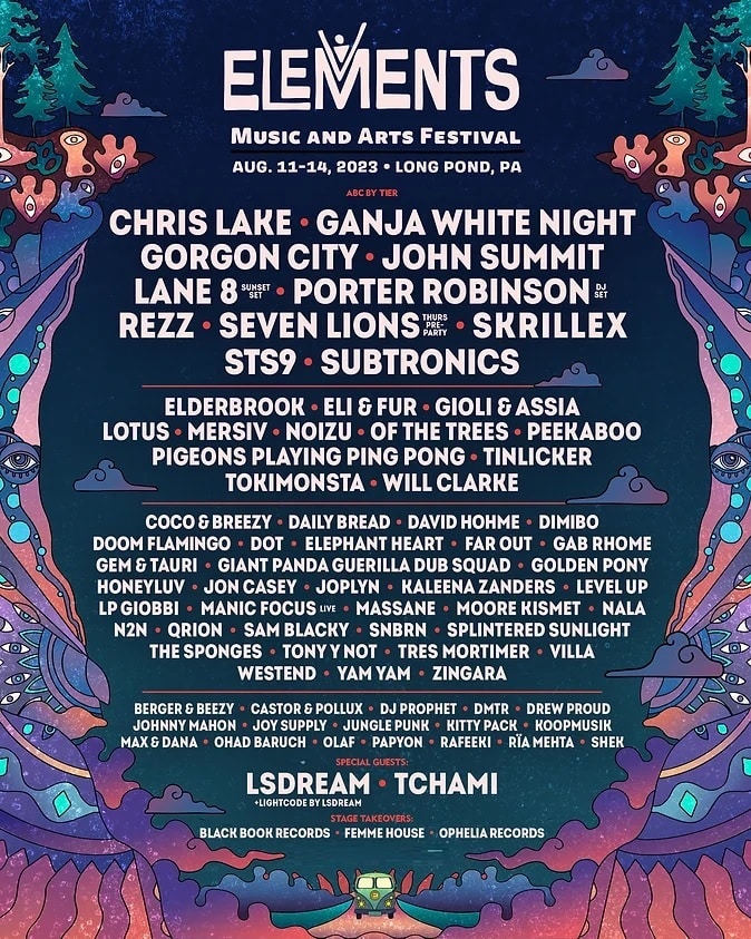 Elements Music Festival Lineup 2023