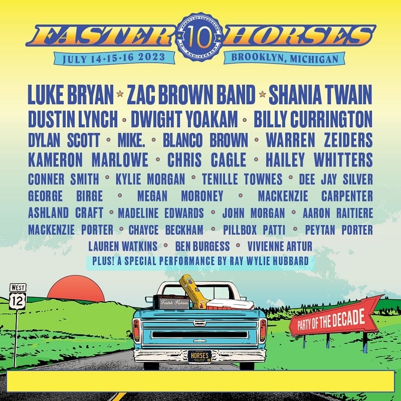Faster Horses Festival Lineup 2023