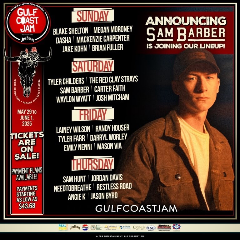 Gulf Coast Jam Festival Lineup 2025