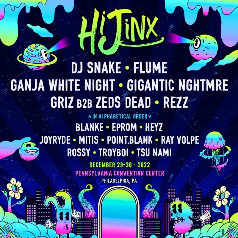HiJinx Festival Lineup 2023
