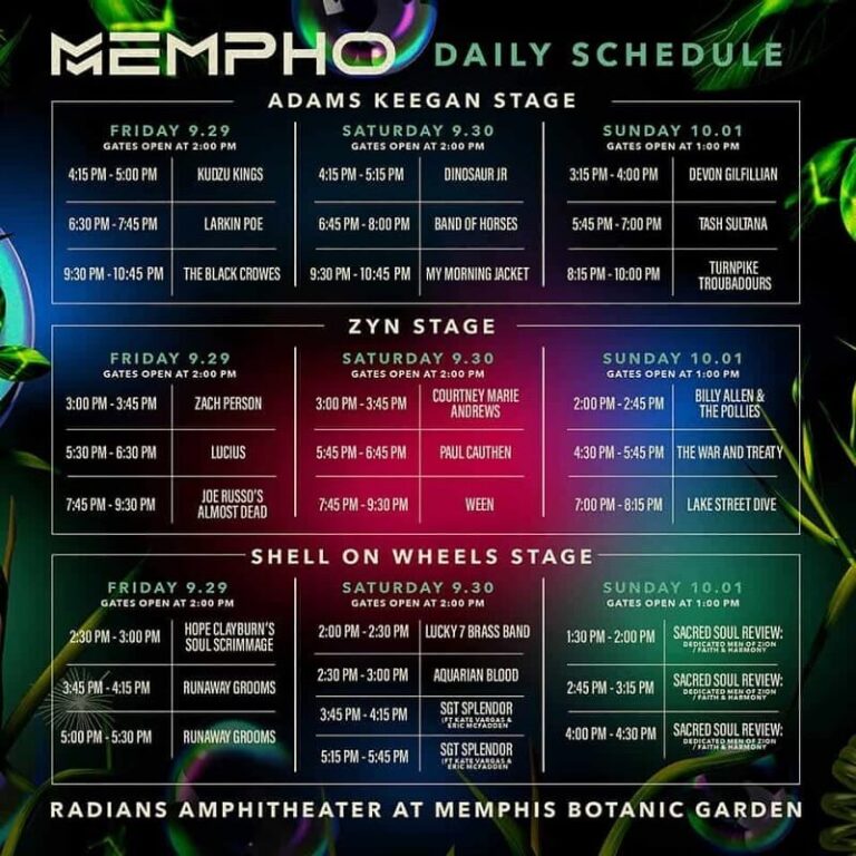 Cheap Mempho Festival Tickets 2024 Lineup, Discount Coupon / Promo