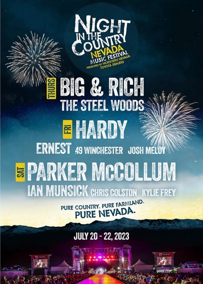 Night in the Country Music Festival Lineup 2023