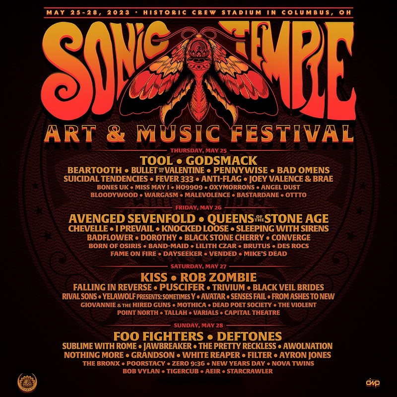 Sonic Temple Festival Lineup 2023