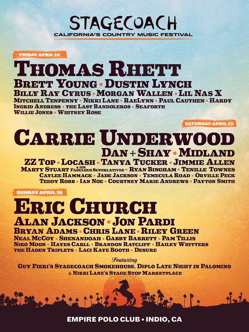 stagecoach festival lineup fest tickets