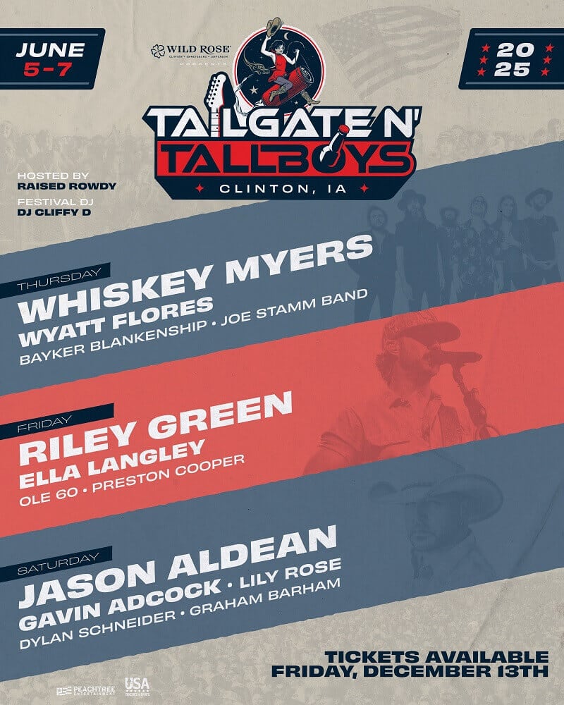 Tailgate N Tallboys Clinton Lineup 2025