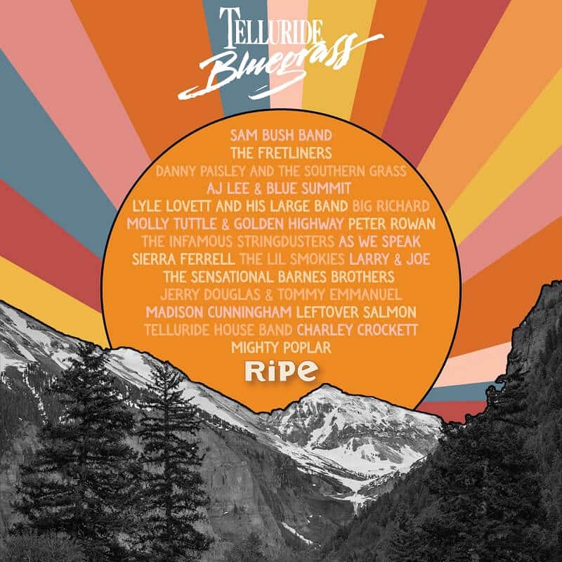 Telluride Bluegrass Festival 2024 Lineup