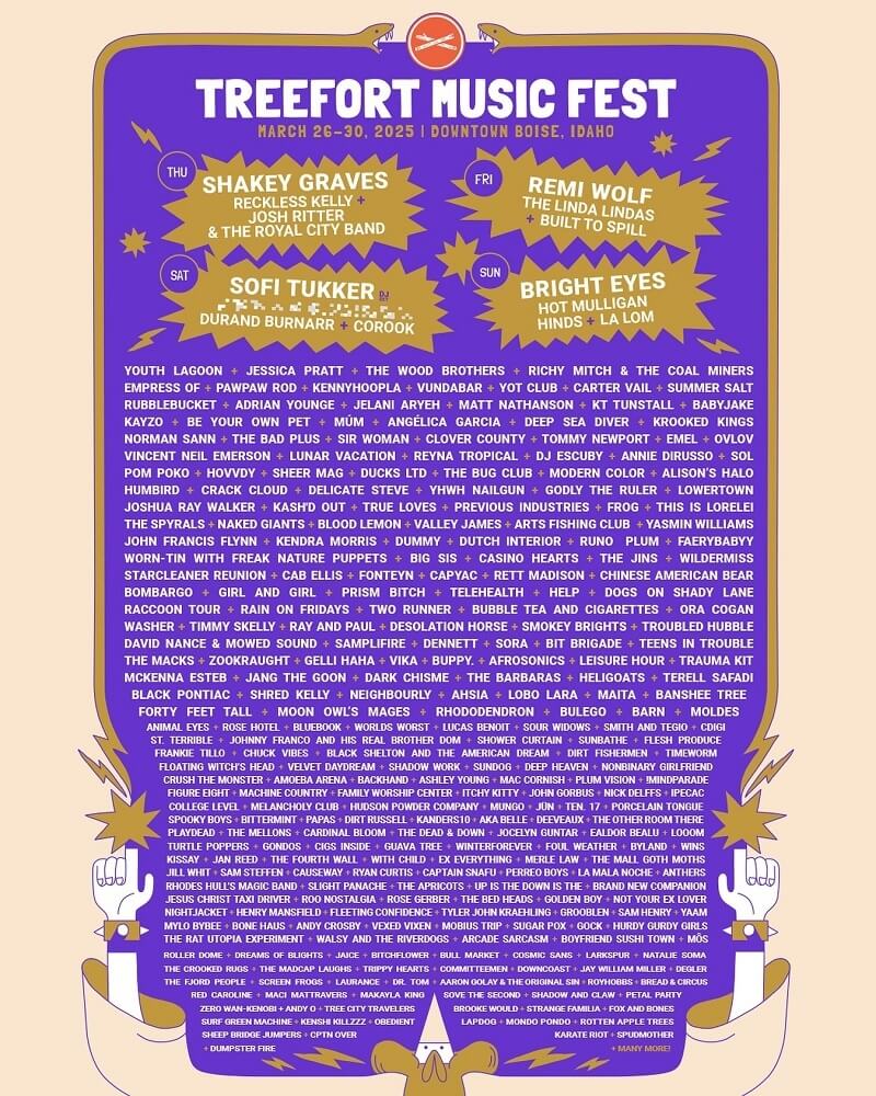 Treefort Music Fest Lineup 2025