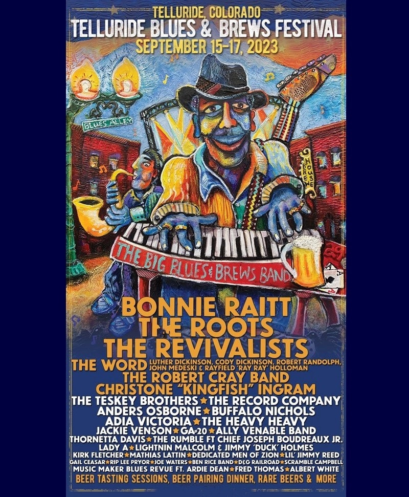 telluride blues and brews festival lineup 2023