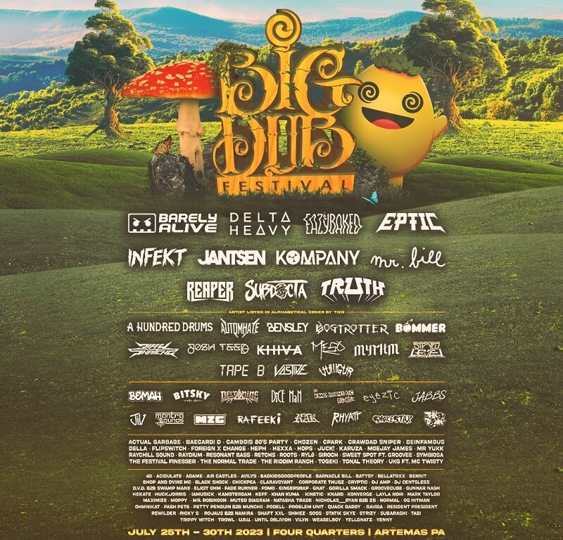 Big Dub Festival Lineup 2023