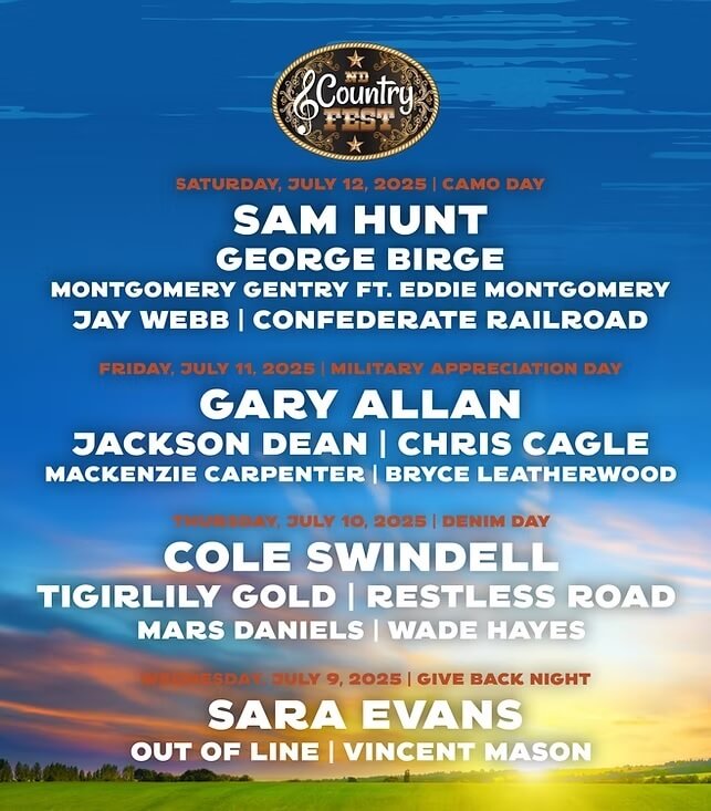 ND Country Fest Lineup 2025