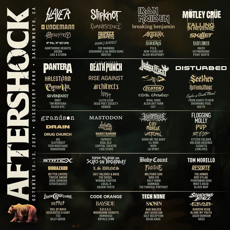 Aftershock Festival Lineup 2024