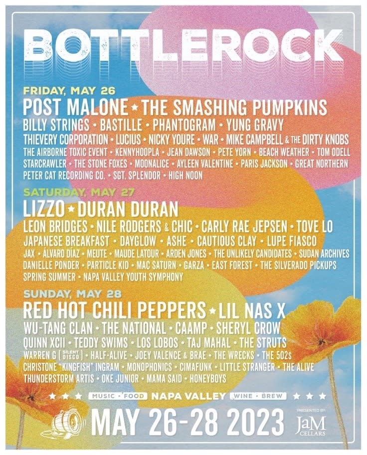 BottleRock Festival Lineup 