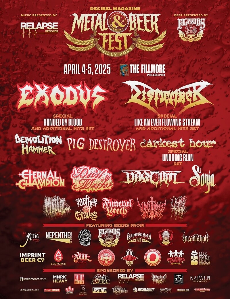 Decibel Metal and Beer Festival Lineup 2025