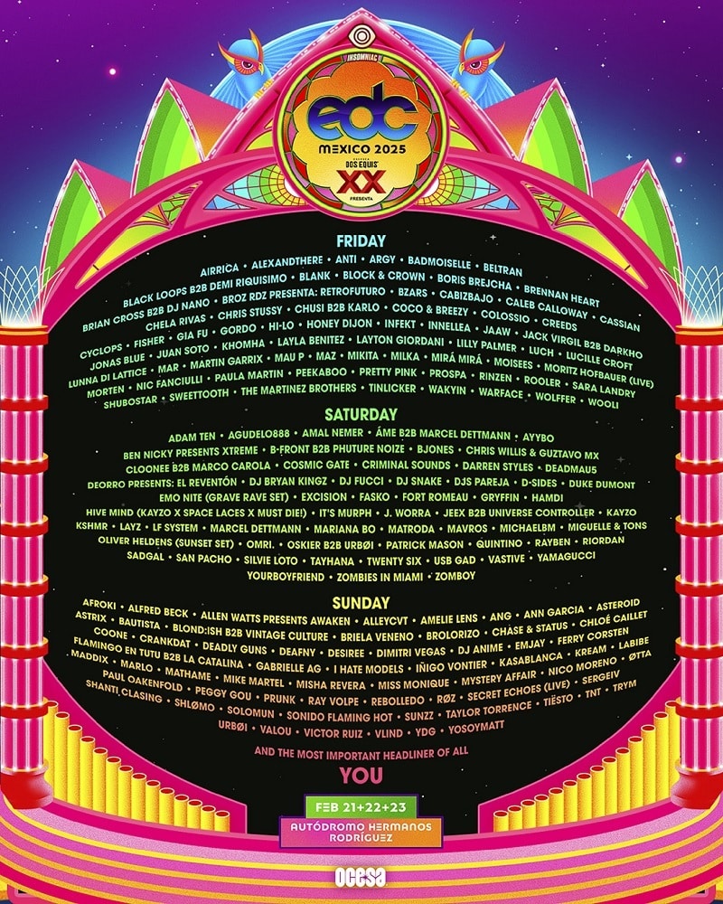 EDC Mexico Lineup 2025