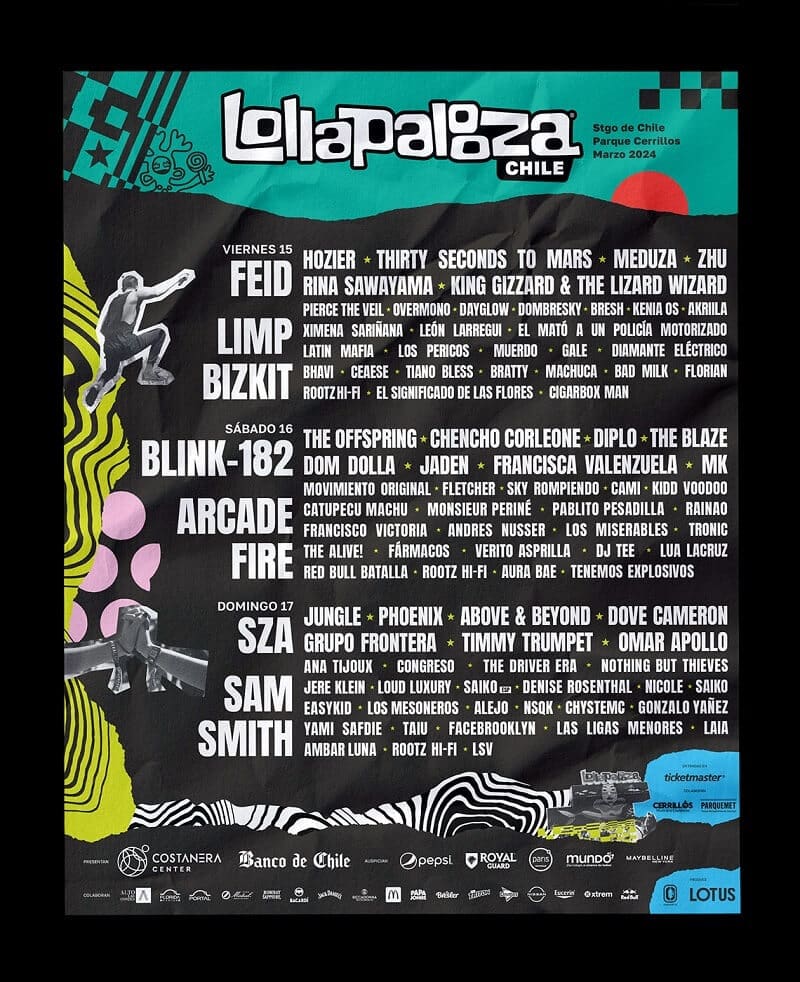 Lollapalooza Chile Lineup 2022
