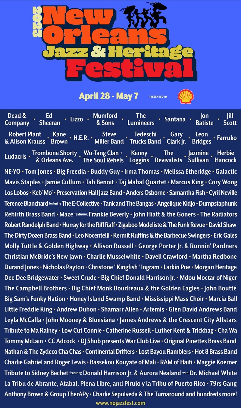 New Orleans Jazz & Heritage Festival Lineup 2023
