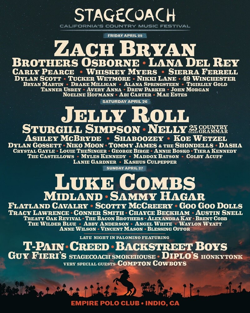 Stagecoach Festival Lineup 2025