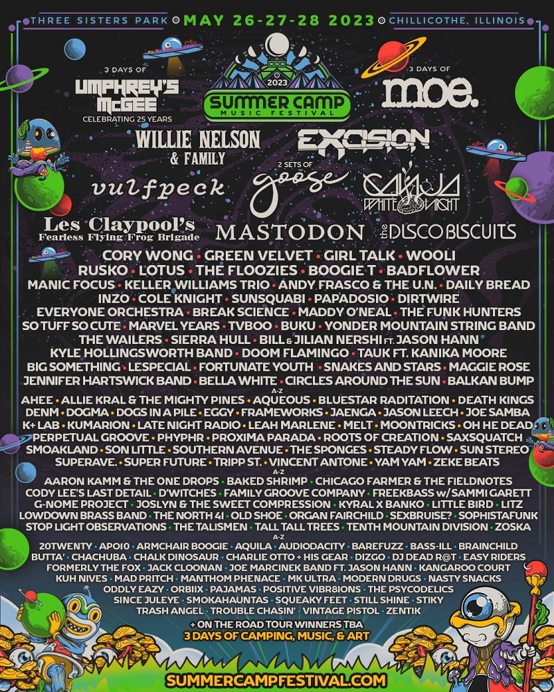 Summer Camp Festival Lineup 2023