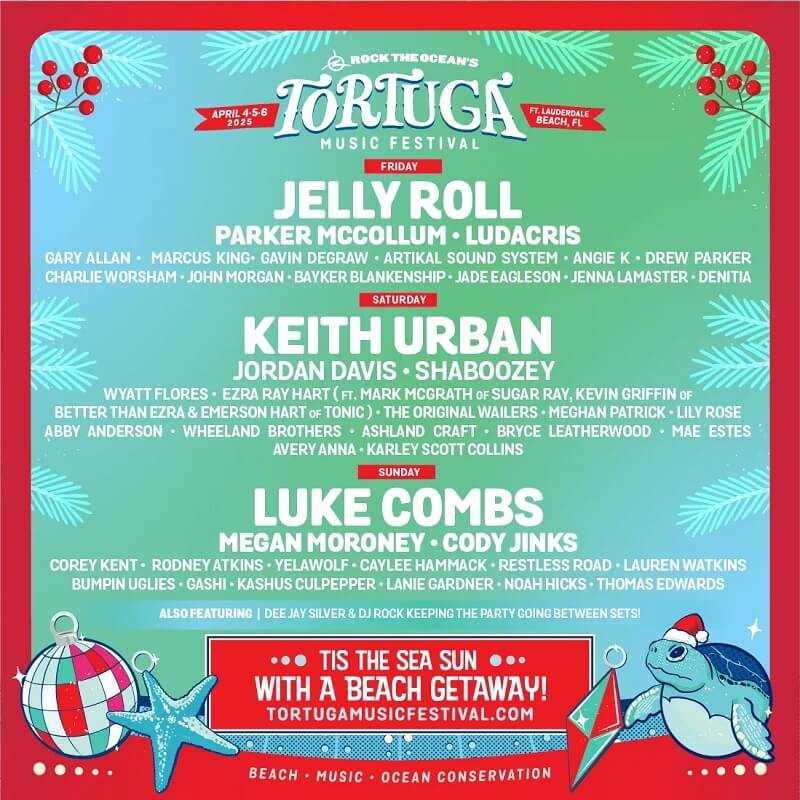 Tortuga Music Festival Lineup 2025