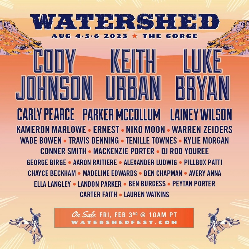 Watershed Festival Lineup 2023