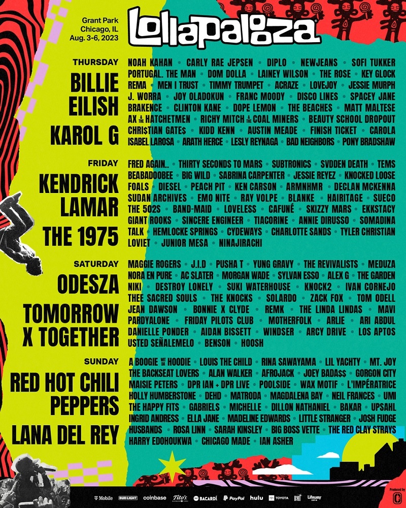 lollapalooza lineup 2023