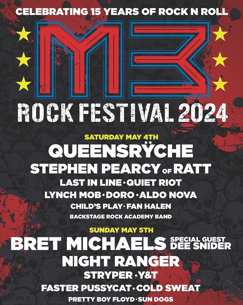 Cheap M3 Rock Festival Tickets 2024 Lineup, Discount Coupon