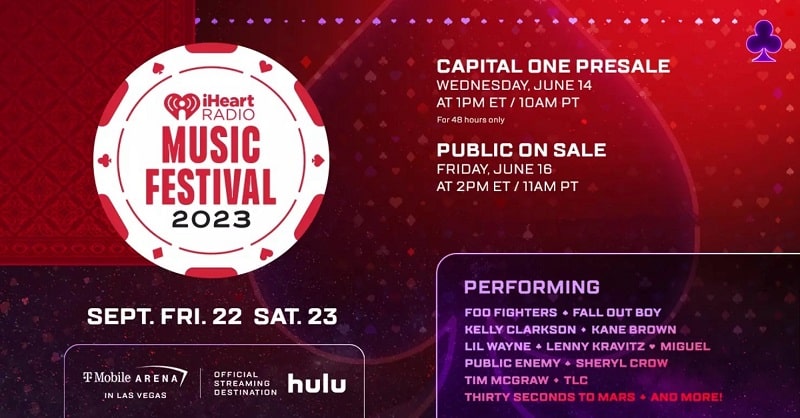 iHeartRadio Festival Lineup 2023