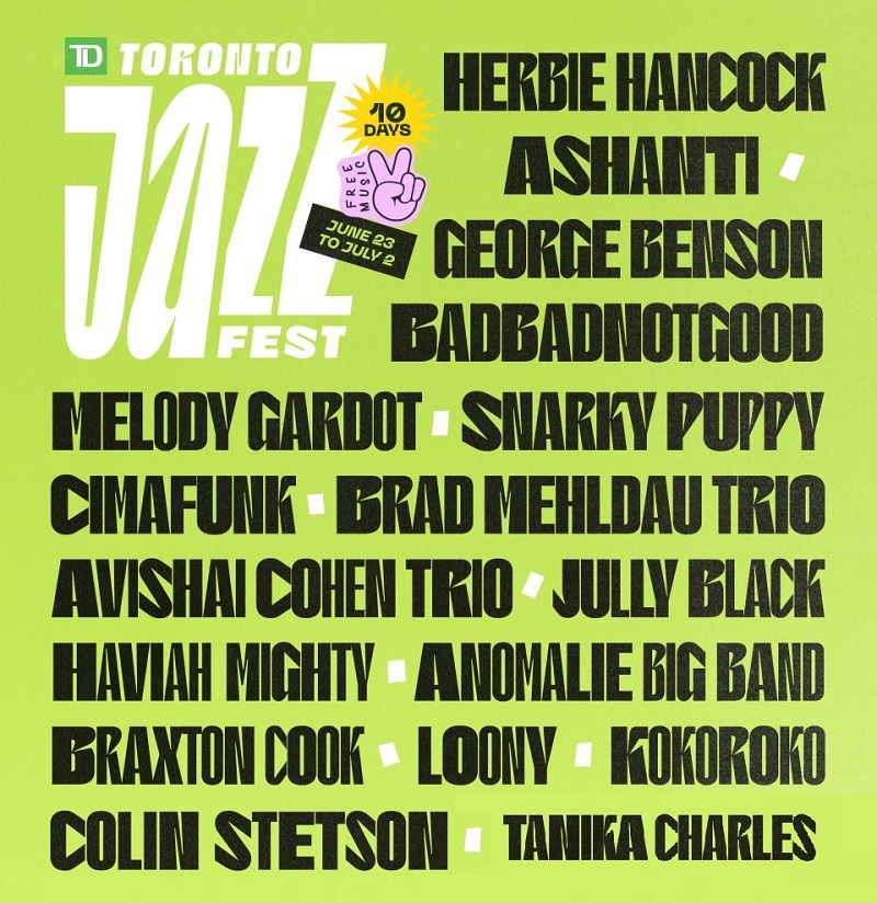 Toronto TD Jazz Festival Lineup 2023