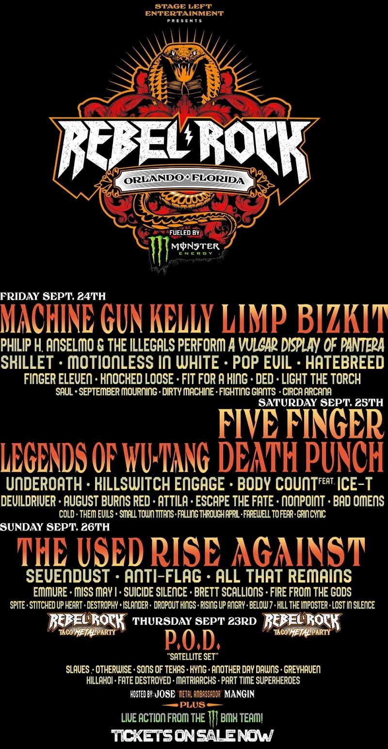 Rebel Rock Festival Lineup 2021