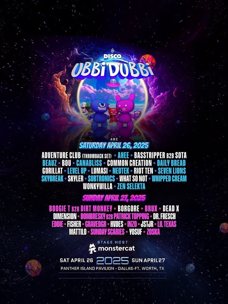 Ubbi Dubbi Festival Lineup 2025