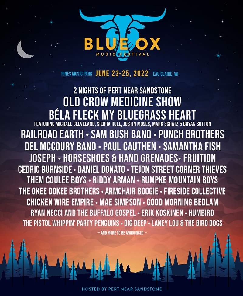 Blue Ox Music Festival Lineup 2022