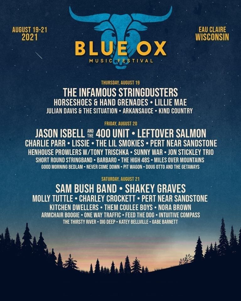 Blue Ox Music Festival Lineup 2021