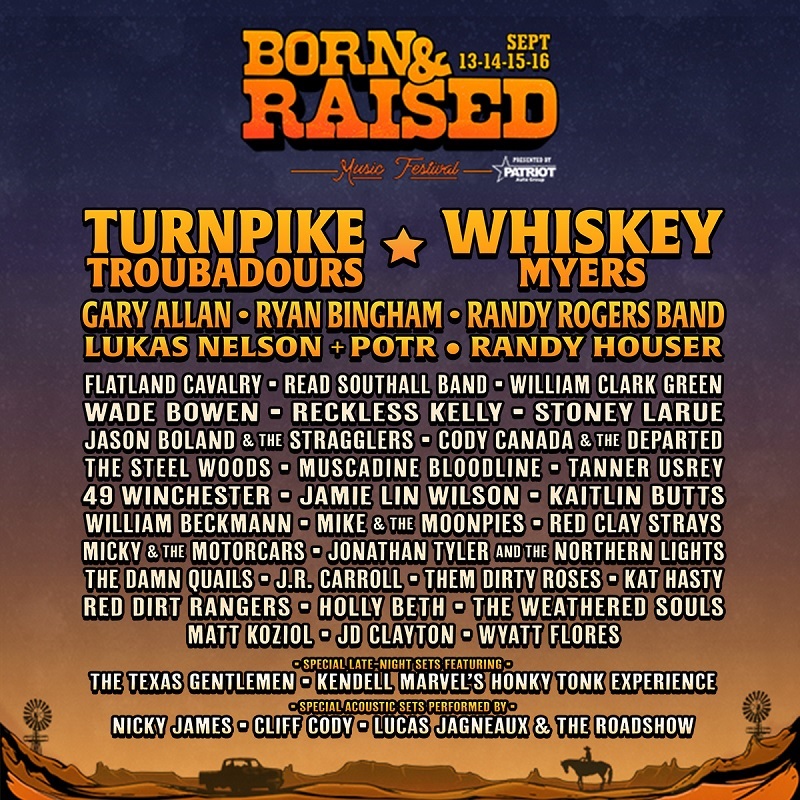 Born & Raised Music Festival Lineup 2023