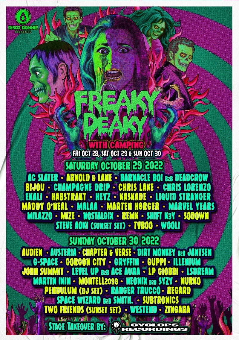Freaky Deaky Festival Lineup