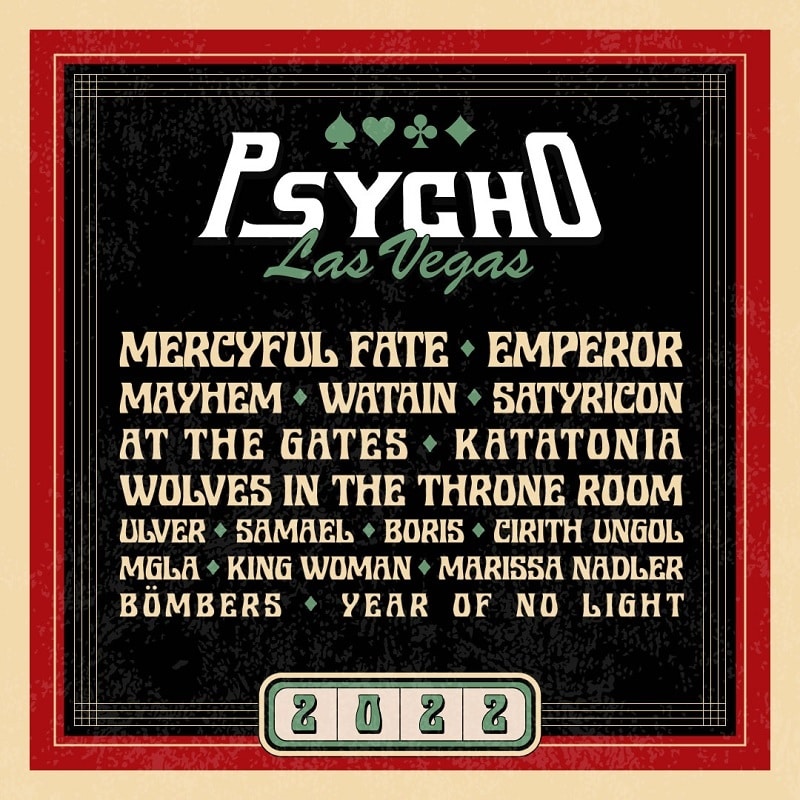 Psycho Las Vegas Lineup 2022