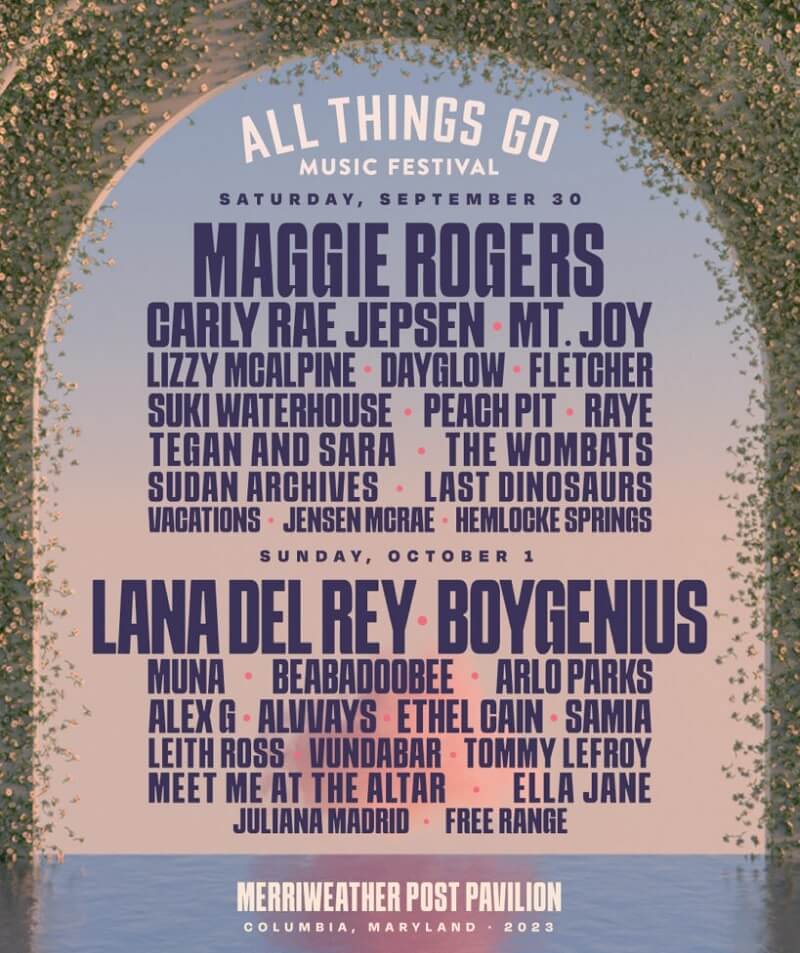 All Things Go Music Festival Lineup 2023