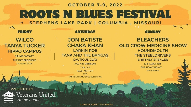 Roots N Blues Festival Lineup 2022