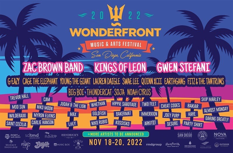 Wonderfront Festival Lineup 2022